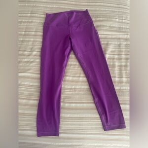 Purple Lululemon align leggings 25” inseam
